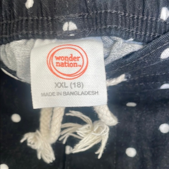 Black Polka Dot Kid's Shorts - Picture 2 of 3